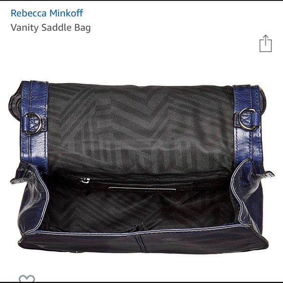 NWT Rebecca Minkoff Sm.Vanity Saddle Bag Crossbody - Picture 4 of 7